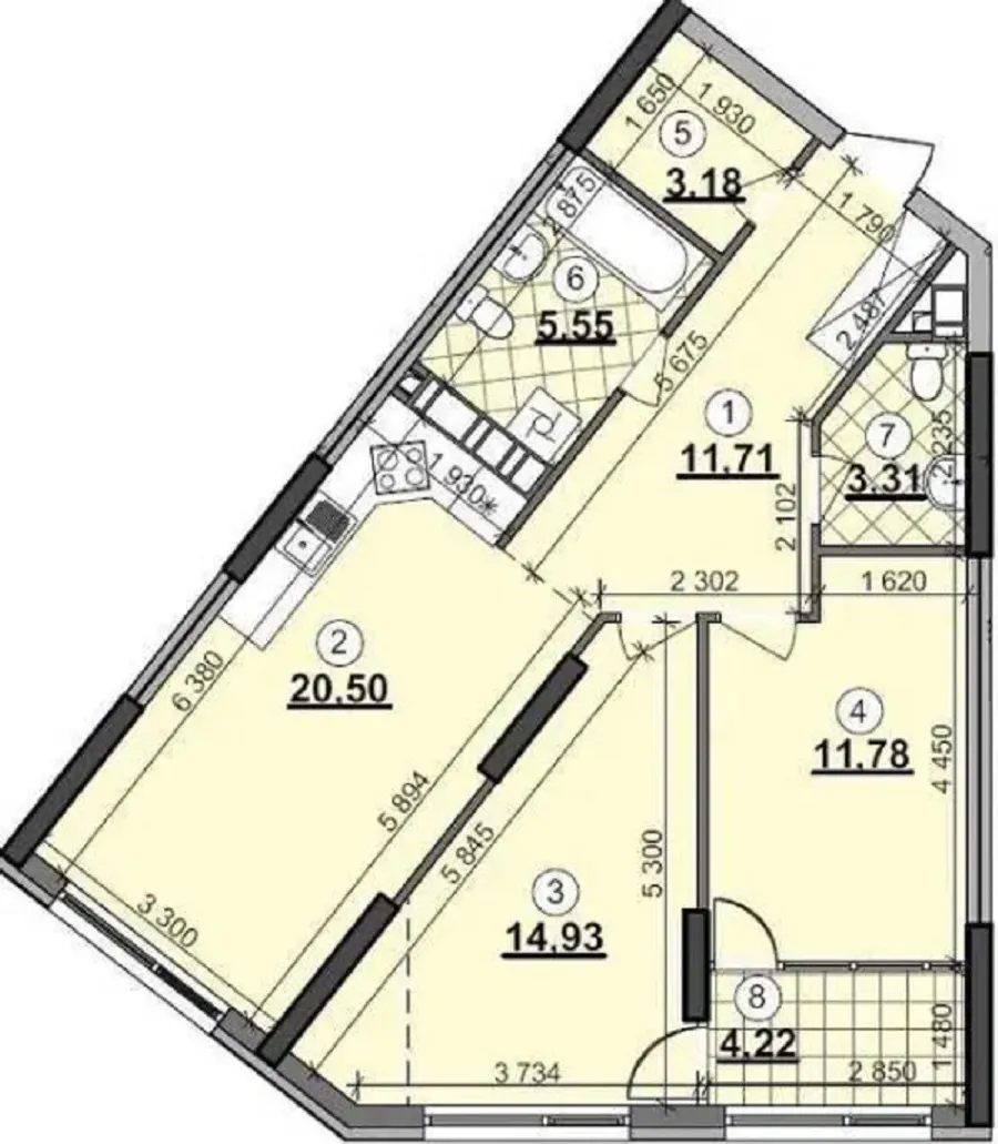 Продажа жилая квартира улица Днепровская Набережная, д.15